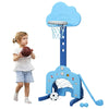 Kid's 3-in-1 Adjustable Basketball Set with Stand