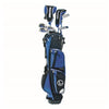 Longridge Junior Golf Clubs Ages 13+ with Stand Bag and 7 RH Clubs in Blue