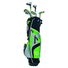 Longridge Junior Golf Clubs Ages 12+ with Stand Bag and 6 RH Clubs in Green