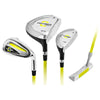 Longridge Junior Golf Clubs Ages 4+ with Stand Bag and 4 RH Clubs in Yellow