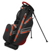 Longridge Men's Waterproof Golf Stand Bag in Black and Red