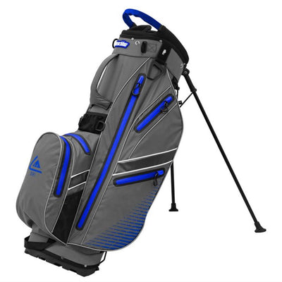 Longridge Men's Waterproof Golf Stand Bag in Grey and Blue