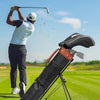 Longridge Travelite 5" Golf Stand Bag in Black with Red Trim