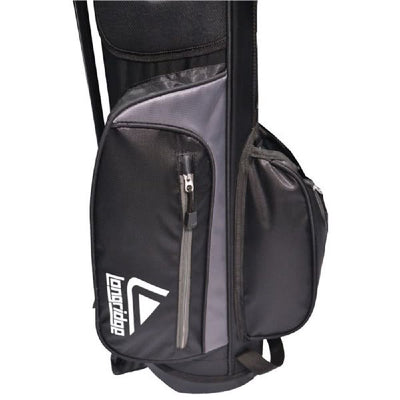 Longridge Weekend 4-Way Golf Stand Bag in Black and Silver