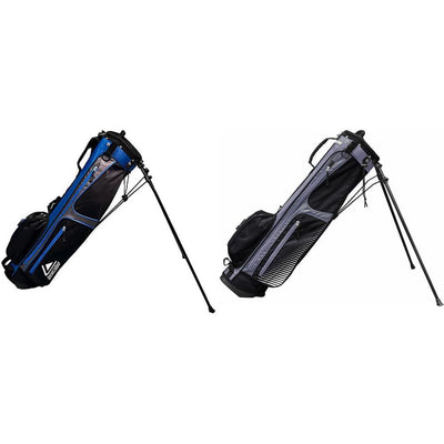 Longridge Weekend 4-Way Golf Stand Bag in Black and Blue or Black and Silver