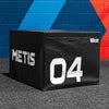 METIS Soft Foam Stackable Plyometric Jump Boxes Black 60cm