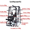 Multifunction Gym Machine with Pull Down, Low Row & Smith Machine + Attachments