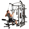 Marcy Cable Pulley Machine with Multipurpose Bench and Pull Down Accessories