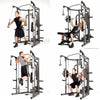 Multi-function Cable Machine with Pulleys, Low Row, Pull Up Bar, Pec Dec & Versatile Weights Bench