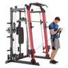 Marcy Multi-Gym Smith Machine with Dual Cable Pulleys and Built-in Pec Dec