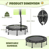 Mini Trampoline with Adjustable Handrail Dimensions