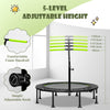 Kids Trampoline with Adjustable Handrail Settings for Varied Users