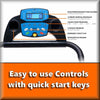 LCD Display with Easy to Use Controls and Quick Start Keys