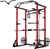 Power Rack & Squat Cage with LAT Pulldown and Pulley System