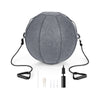 Exercise Ball with Bands and Felt Cover - Grey