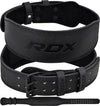 RDX Leather Weight Lifting Belt Black 4 Inch