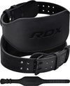 RDX Leather Weight Lifting Belt Black 6 Inch