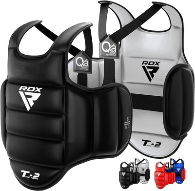 RDX Reversible Boxing & Martial Arts Adjustable Body Protection Black & Grey