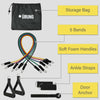 11 Piece Exercise Bands with Storage Bag and Accessories