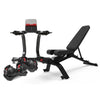 SelectTech 552i Adjustable Dumbbells with Stand and Weight Bench