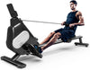 Silent Magnetic Rowing Machine with LCD Monitor