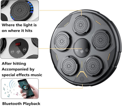 Boxing Trainer with Bluetooth Speakers for Music, Special FX & LED Display 