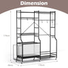 Sports Equipment and Accessory Organiser with Ball Storage Rack & Shelves Dimensions