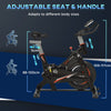 Static Exercise Bike with Adjustable Seat and Handle