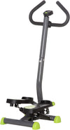 Twister Stepper Height Adjustable Step Machine with LCD Screen & Handlebars Grey