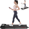 Ultra Slim Under Desk Walking Pad Treadmill with Remote, LED Display, and Bluetooth Speaker Gold