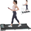 Ultra Slim Under Desk Walking Pad Treadmill with Remote, LED Display, and Bluetooth Speaker Green