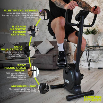 Urban Fitness Exercise Bike Feature Set