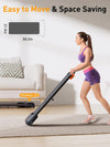 Walking Pad 2.5HP Treadmill with Incline, LED Display, Remote Control & Fitness App Dimensions