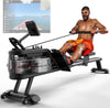 Water Rowing Machine with Bluetooth App & LCD Display