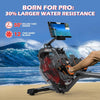 Water Resistant Rowing Machine with Large Tablet Holder for Entertainment