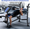 Bench Press Weight Bench with Adjustable Heights for Full Body Workout